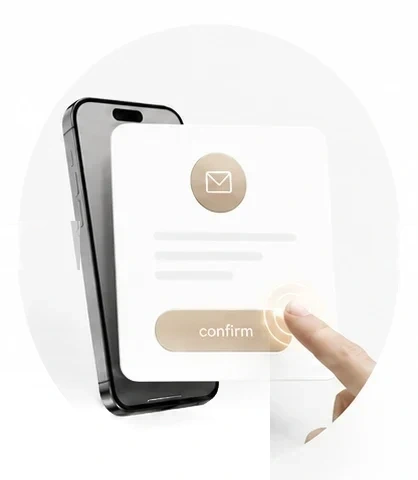 Aktivierung des FoundPing-Labels über den Link in der E-Mail bestätigen